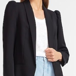 Ling puff sleeve boyfriend blazer